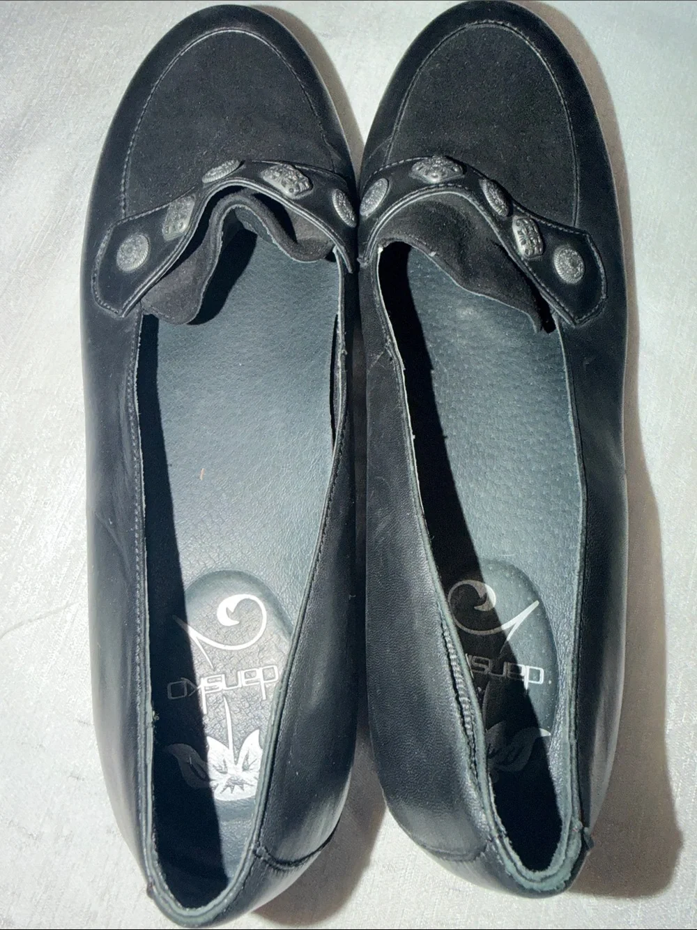 Dansko Olena Women's Black Slip-On Loafers Classic Comfort Vintage Style Size 41